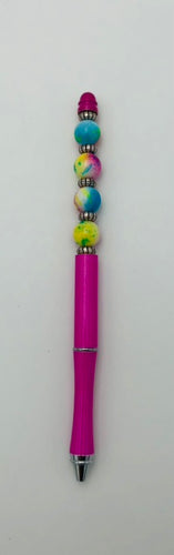 Beaded Pen - Hot Pink